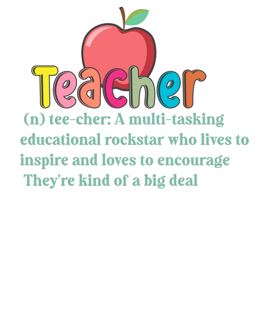 Cute Teachers Day Gift Design - DTF Ready To Press