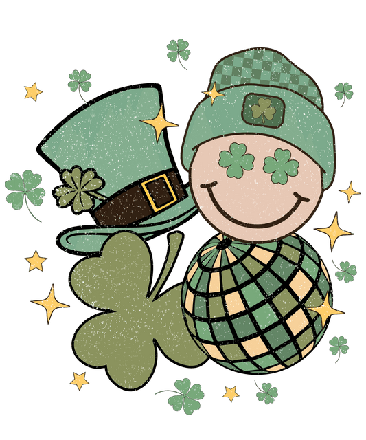 Smiley Saint Patrick's Day Party Design - DTF Ready To Press