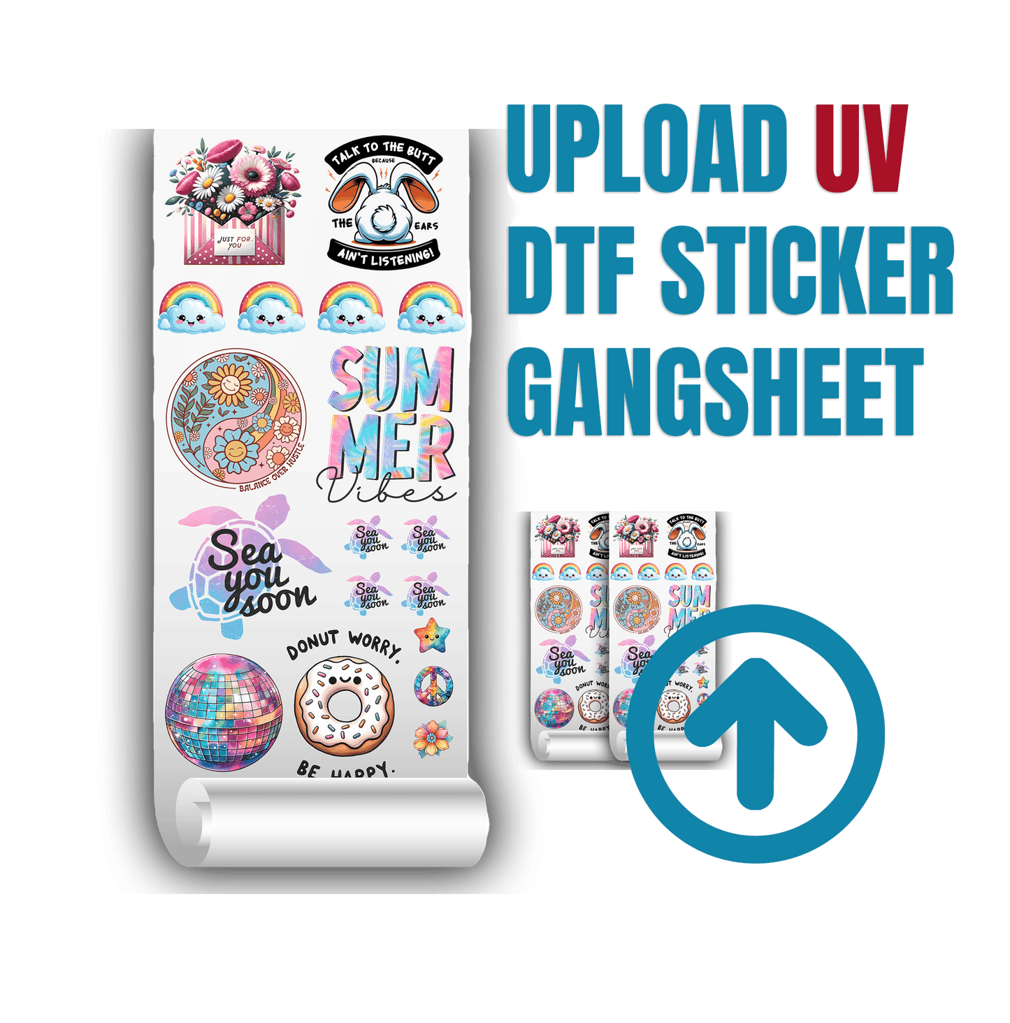 Upload Your UV DTF Sticker Gang Sheet