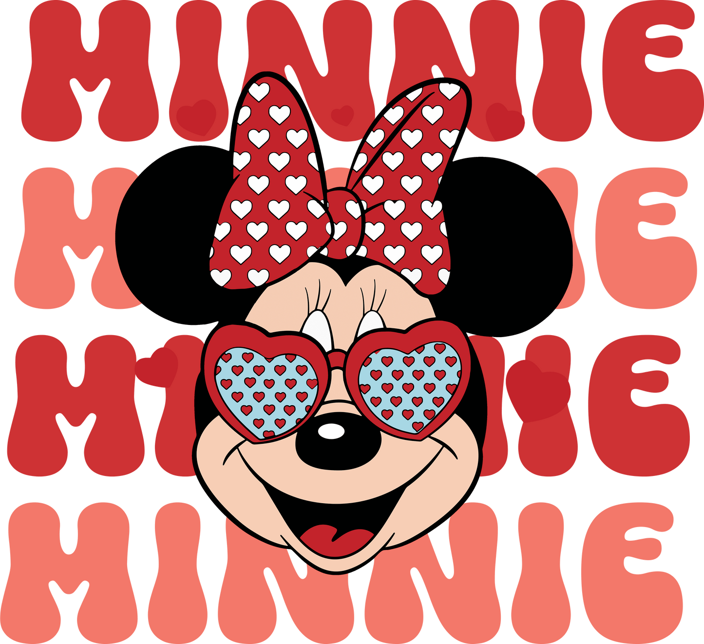 Disney Minnie Mouse Valentine's Day Design - DTF Ready To Press