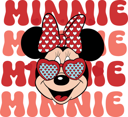 Disney Minnie Mouse Valentine's Day Design - DTF Ready To Press