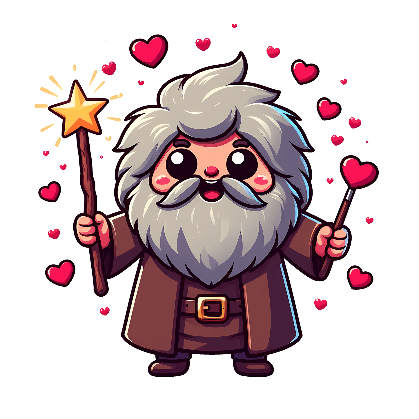 Harry Potter Rubeus Hagrid Valentine's Day Design - DTF Ready To Press