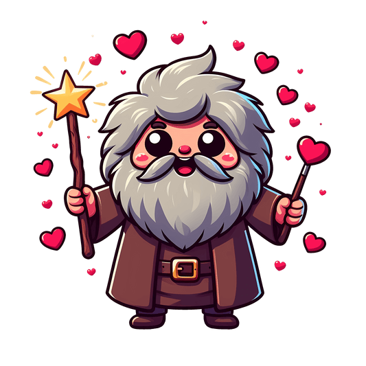 Harry Potter Rubeus Hagrid Valentine's Day Design - DTF Ready To Press