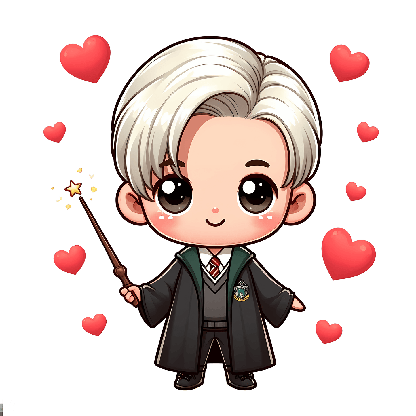 Harry Potter Draco Malfoy Valentine's Day Design - DTF Ready To Press