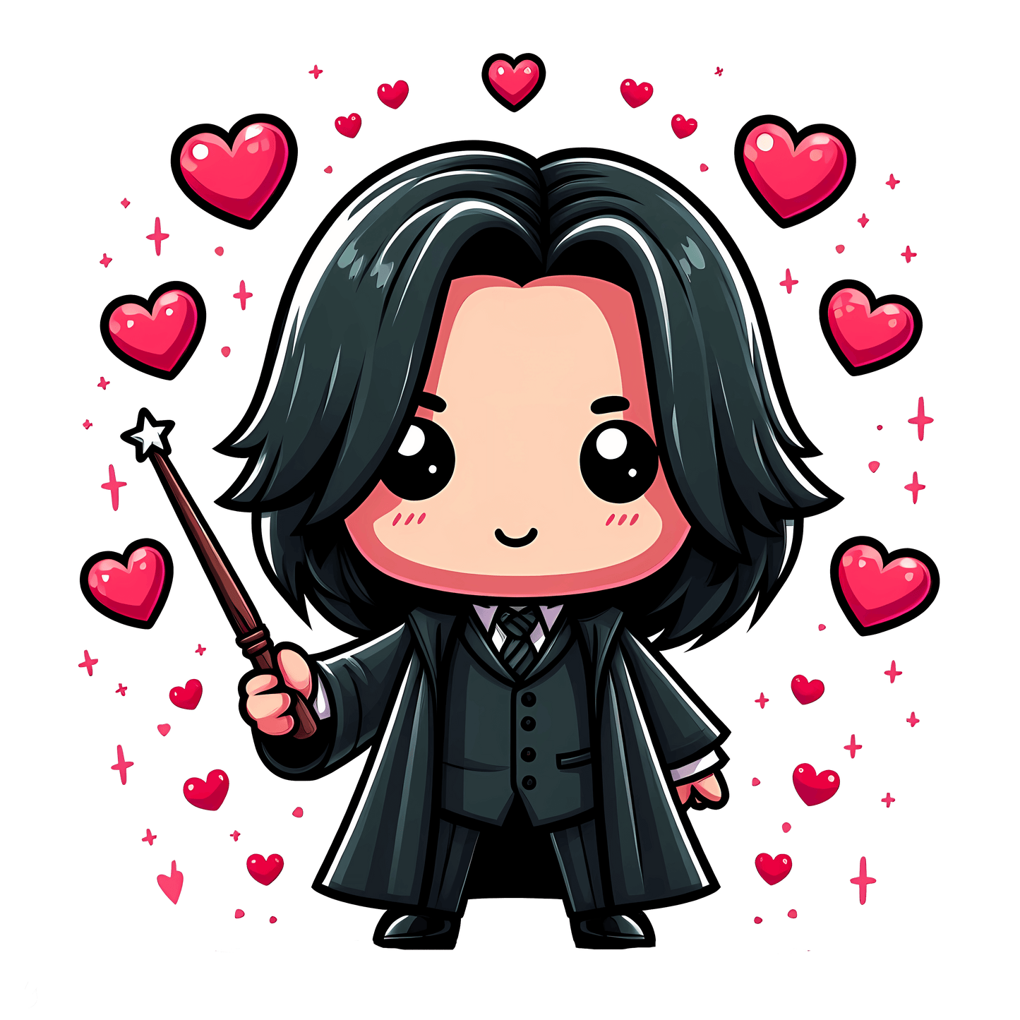 Harry Potter Severus Snape Valentine's Day Design - DTF Ready To Press