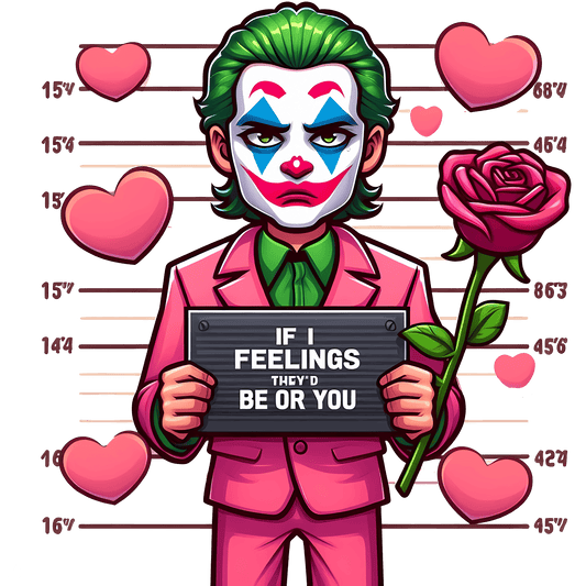 Joker If I Feelings They'd Be Or You Valentine's Day Design - DTF Ready To Press