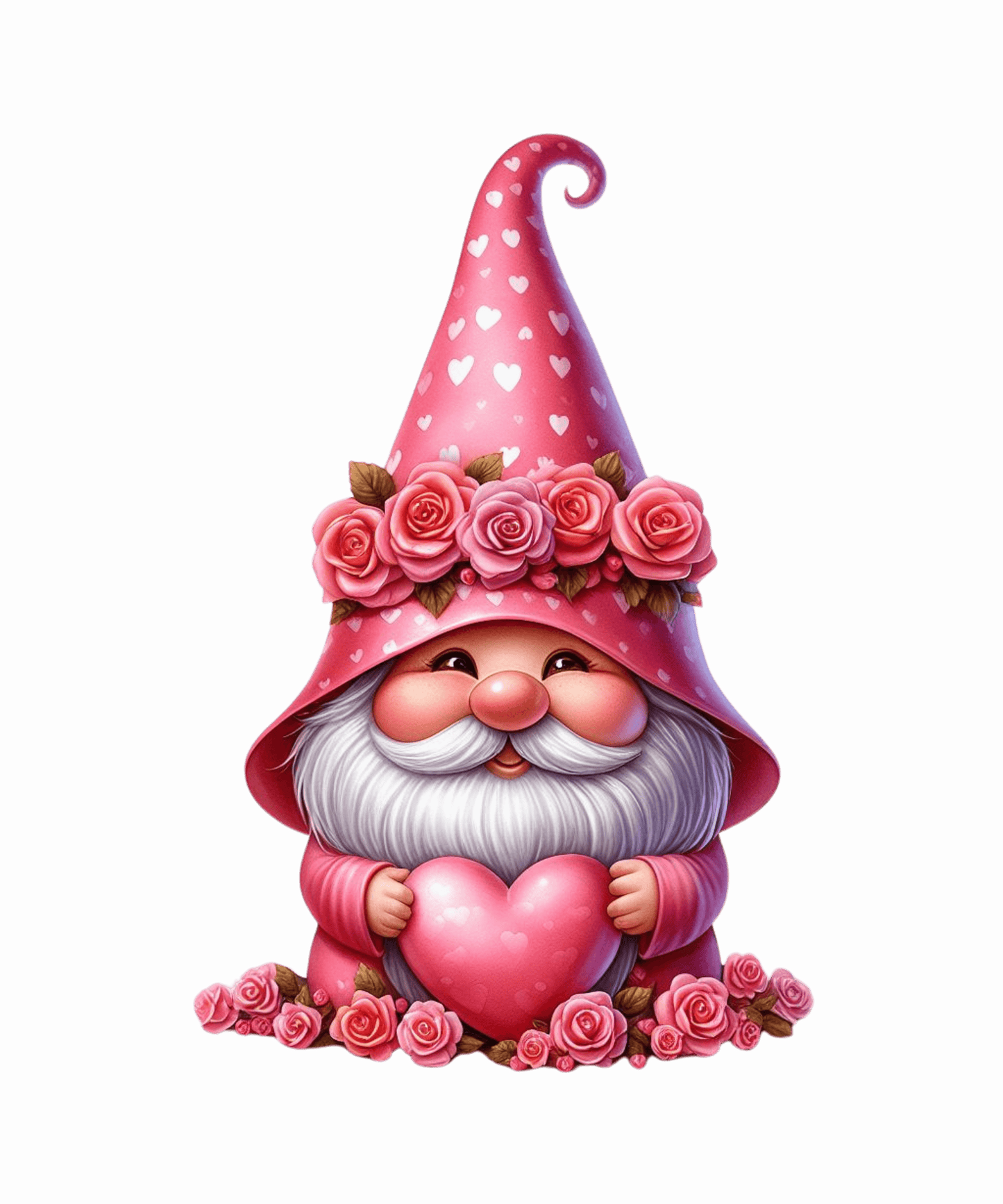 Gnome Heart Valentine's Day Design - DTF Ready To Press