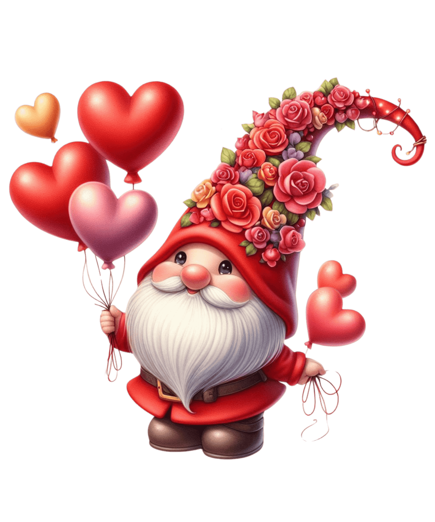 Gnome Valentine's Day Love Design - DTF Ready To Press