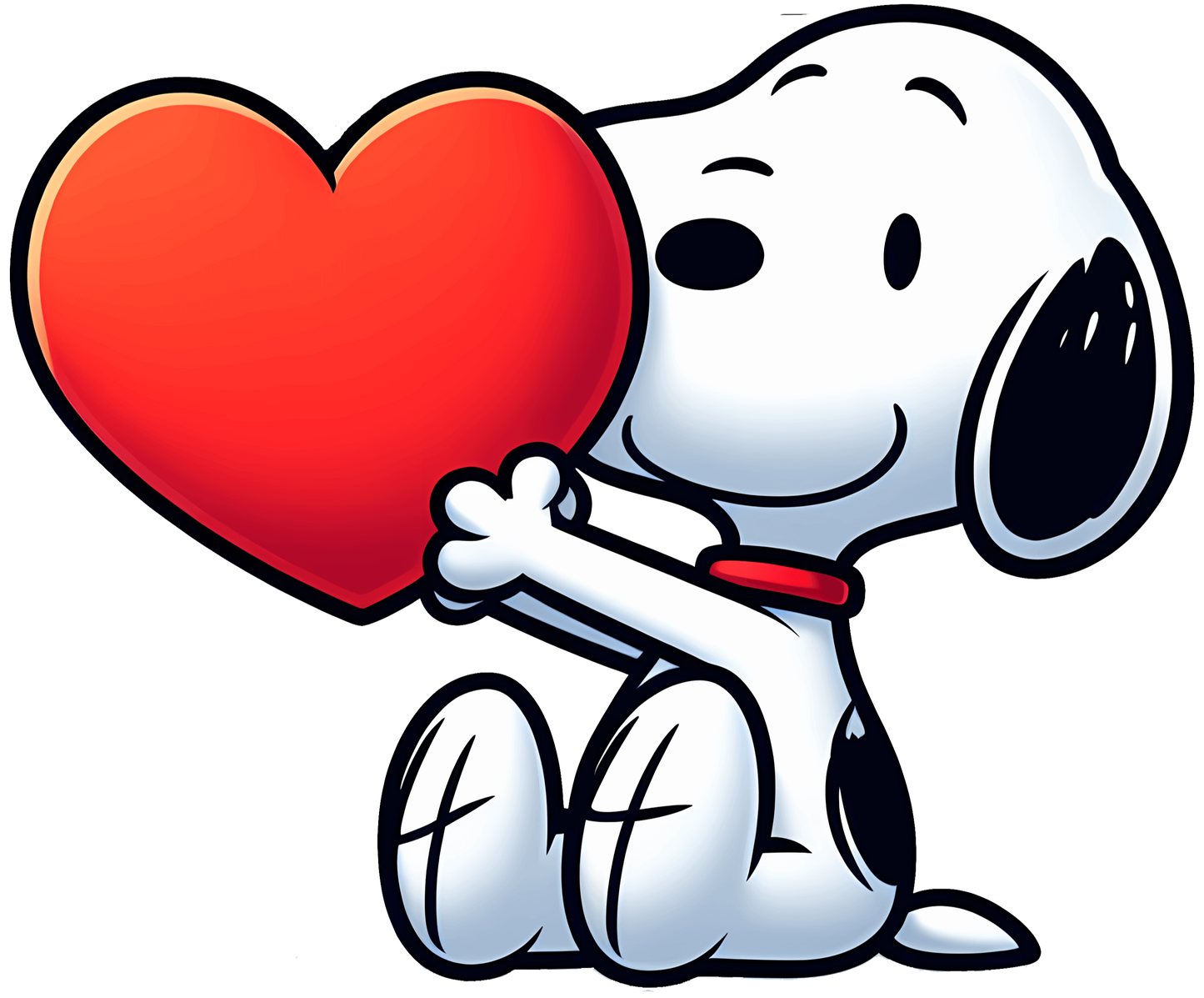 The Peanuts Snoopy Love Me Valentine's Day Heart Design - DTF Ready To Press