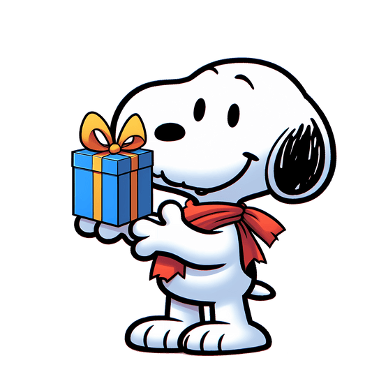 The Peanuts Snoopy Give A Gift Valentine's Day Design - DTF Ready To Press