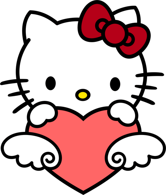 Hello Kitty Valentine Design - DTF Ready To Press