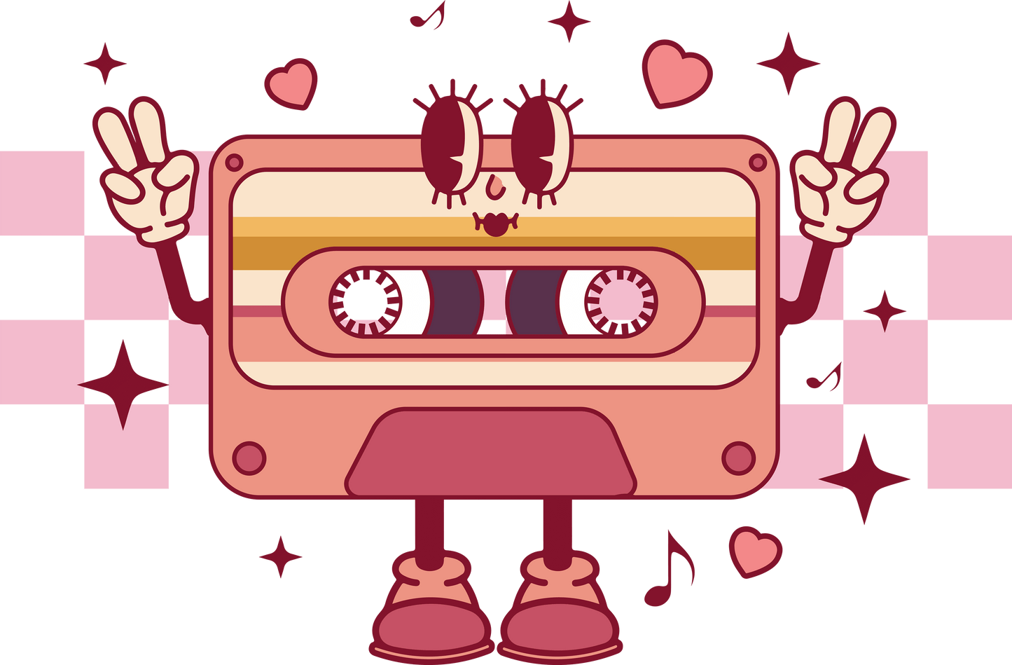 Valentine Tape Design - DTF Ready To Press