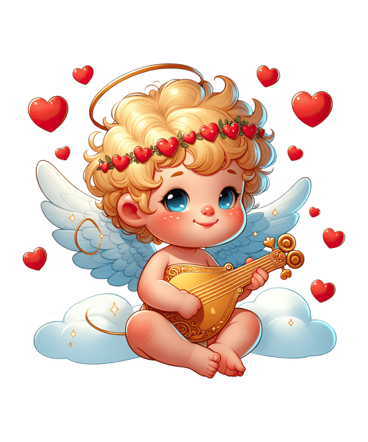 Baby Cupid Valentine's Day Love Design - DTF Ready To Press