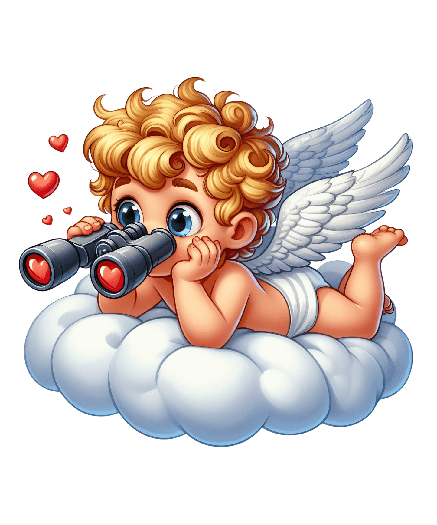 Baby Cupid Valentine's Day Design - DTF Ready To Press