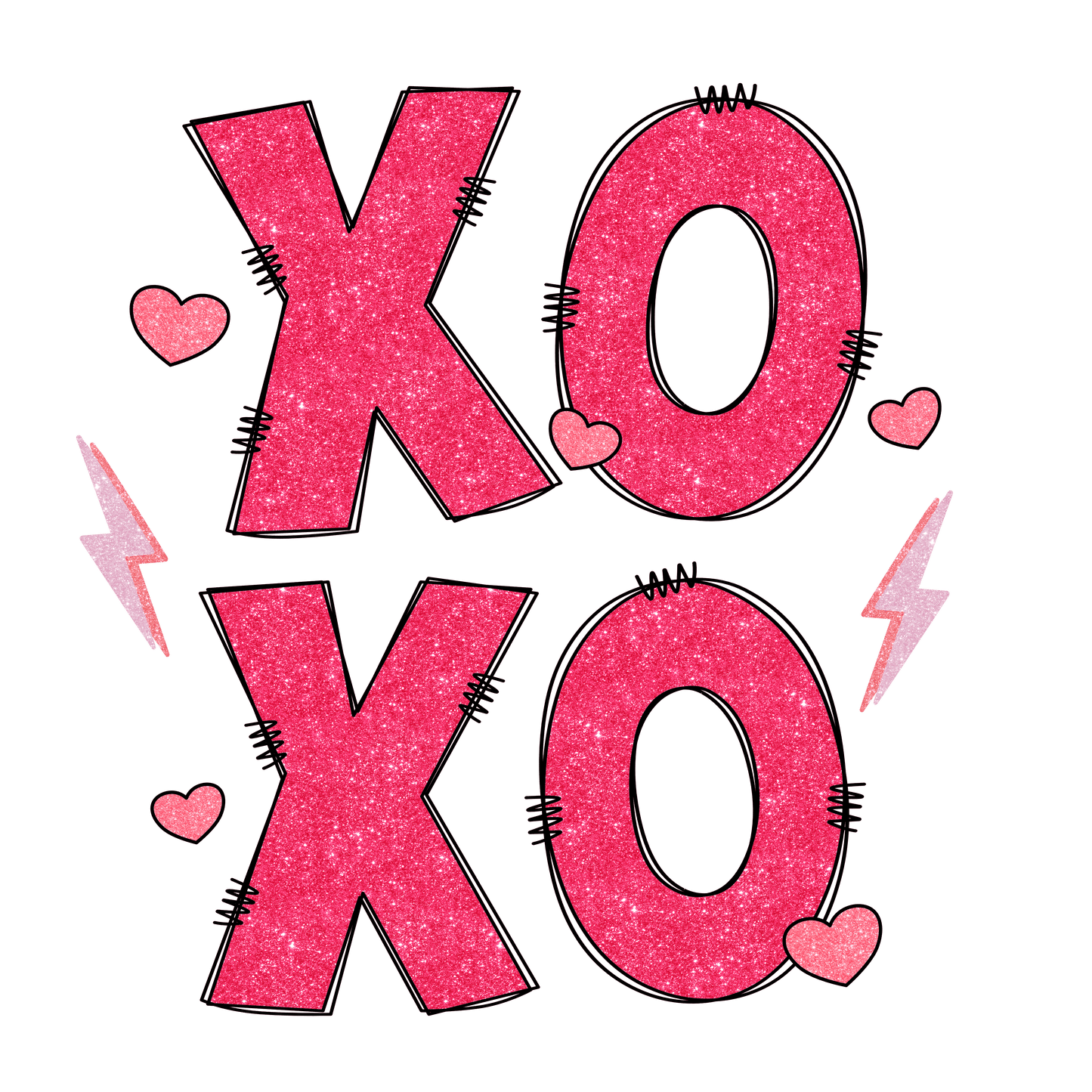 XOXO Valentine's Day Party Design - DTF Ready To Press