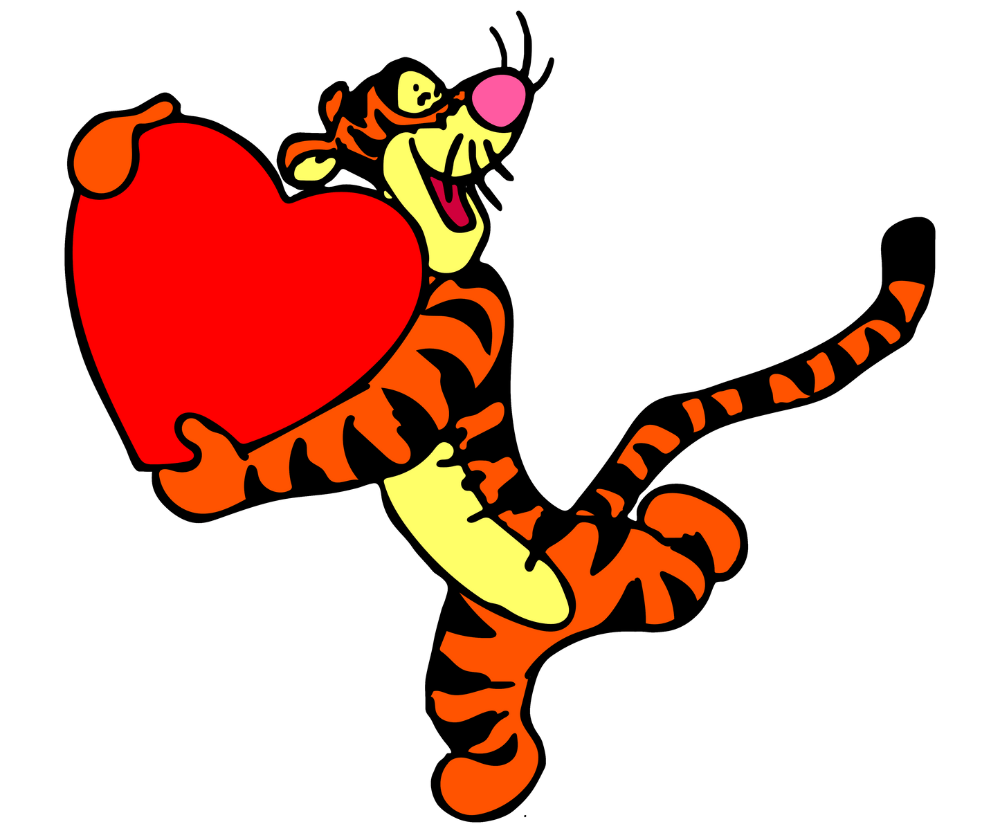 Winnie The Pooh Tigger Valentine's Day Be Mine Design - DTF Ready To Press