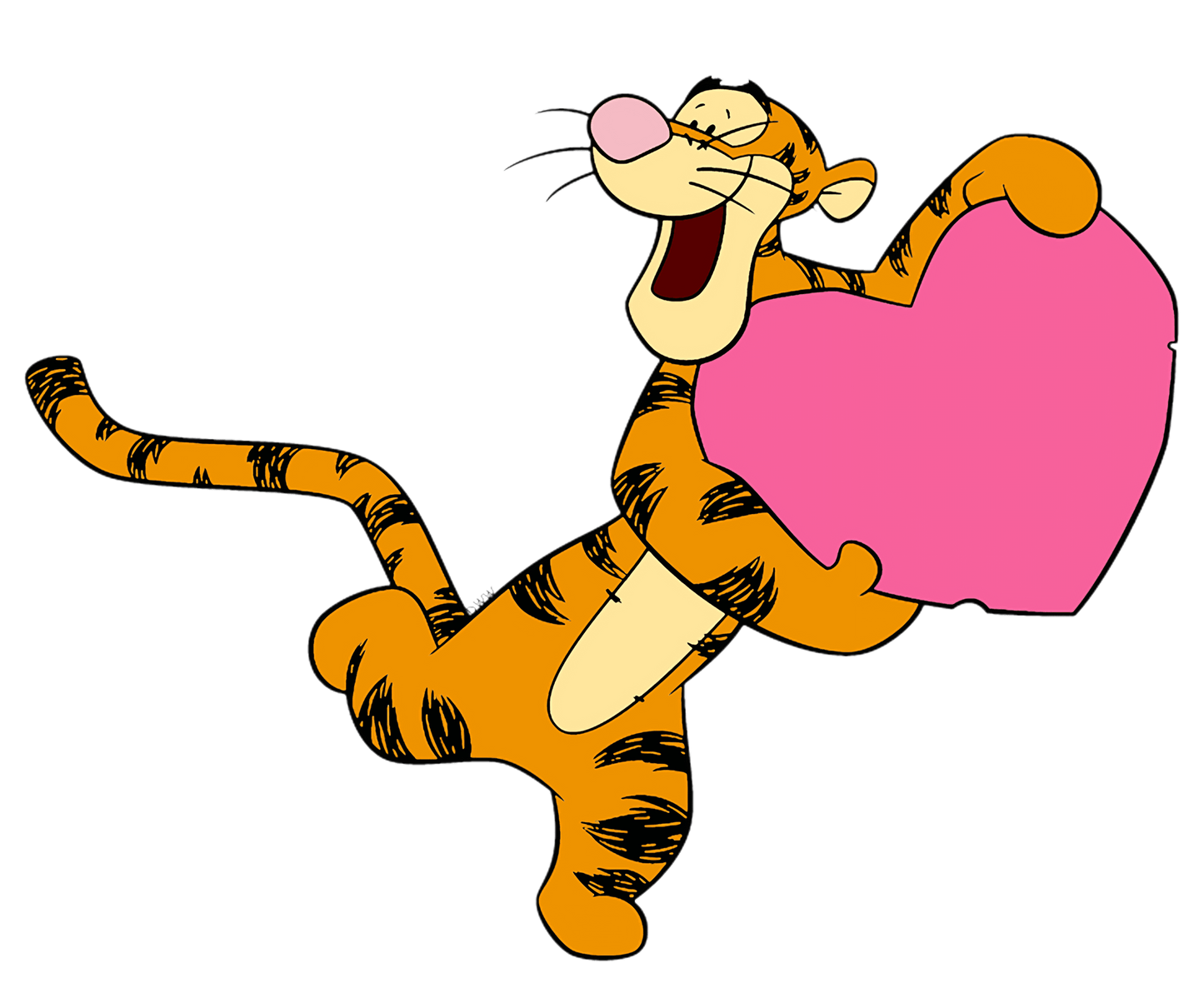 Winnie The Pooh Tigger Valentine's Day Design - DTF Ready To Press