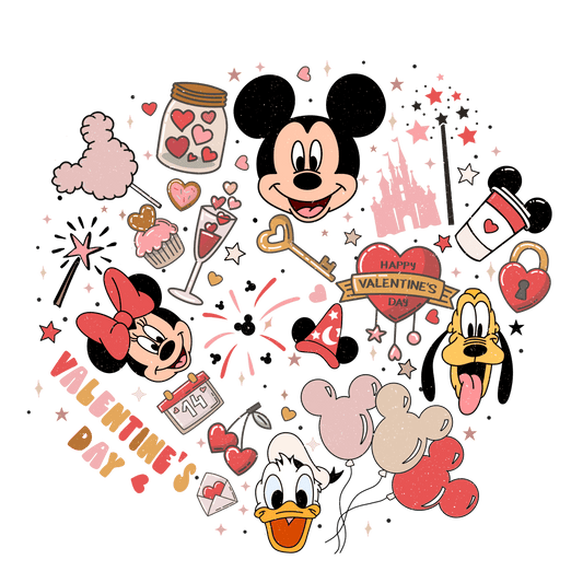 Disneyland Valentine Design - DTF Ready To Press