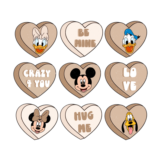 Disney Be Mine Valentine's Day Design - DTF Ready To Press