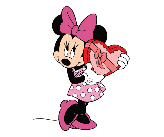 Minnie Mouse Valentine's Day Design - DTF Ready To Press