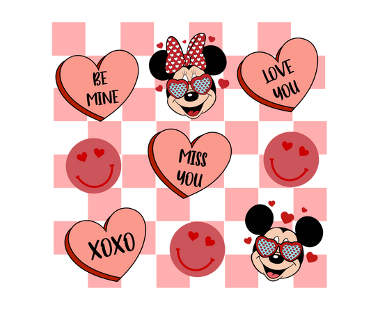 Be Mine Mickey Mouse Valentine's Day Design - DTF Ready To Press