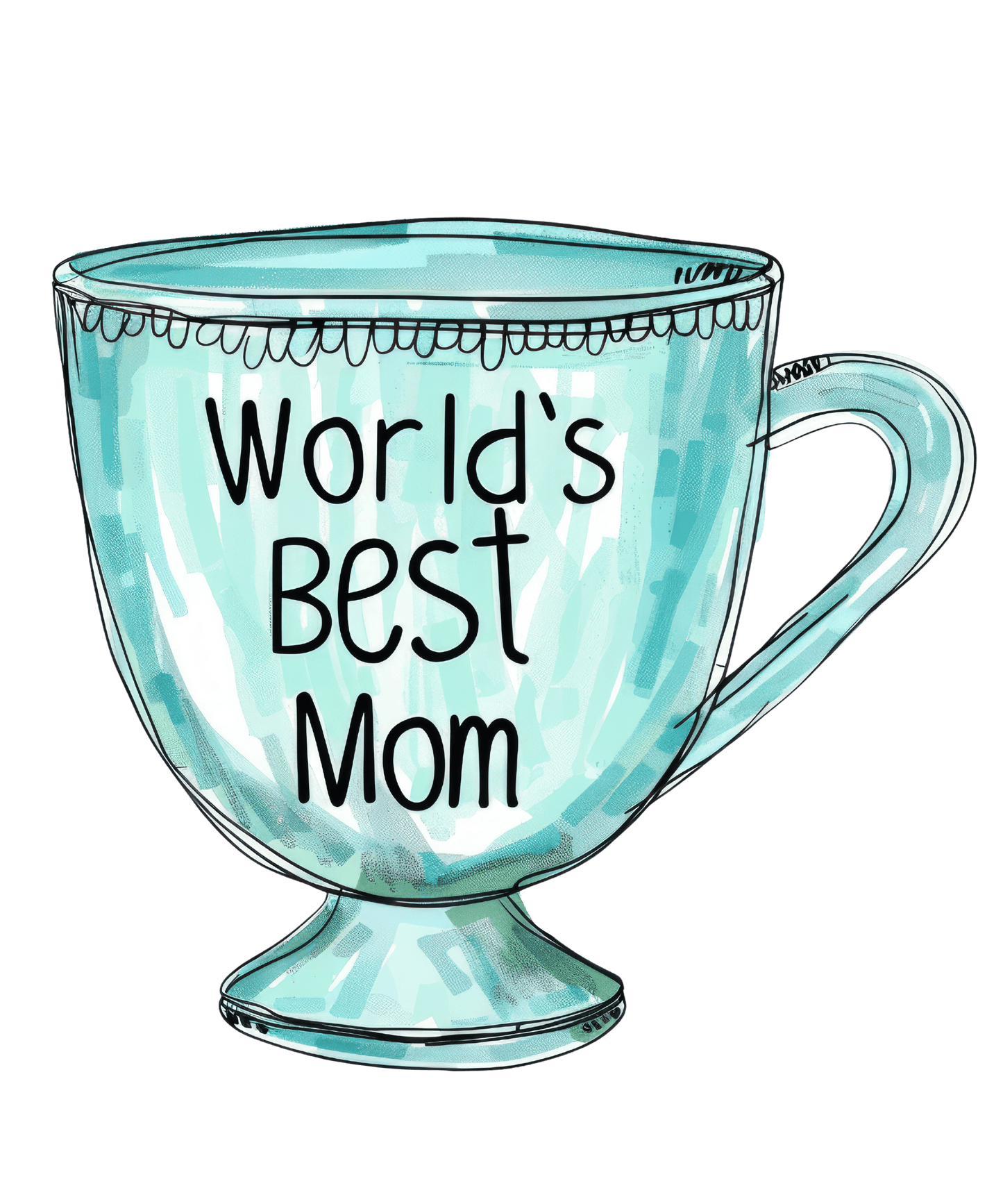 World's Best Mom Design - DTF Ready To Press