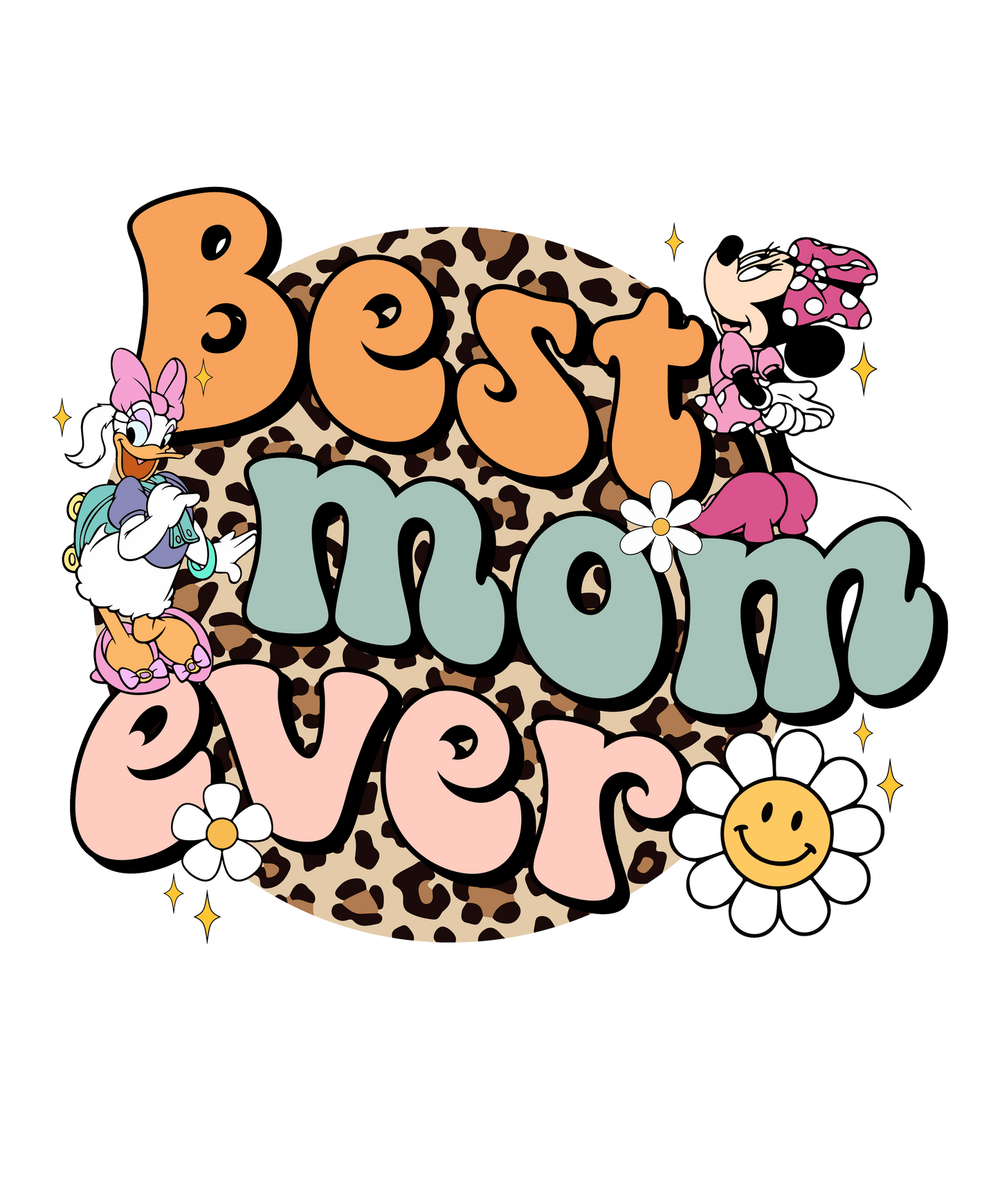 Best Mom Ever Mickey Design - DTF Ready To Press