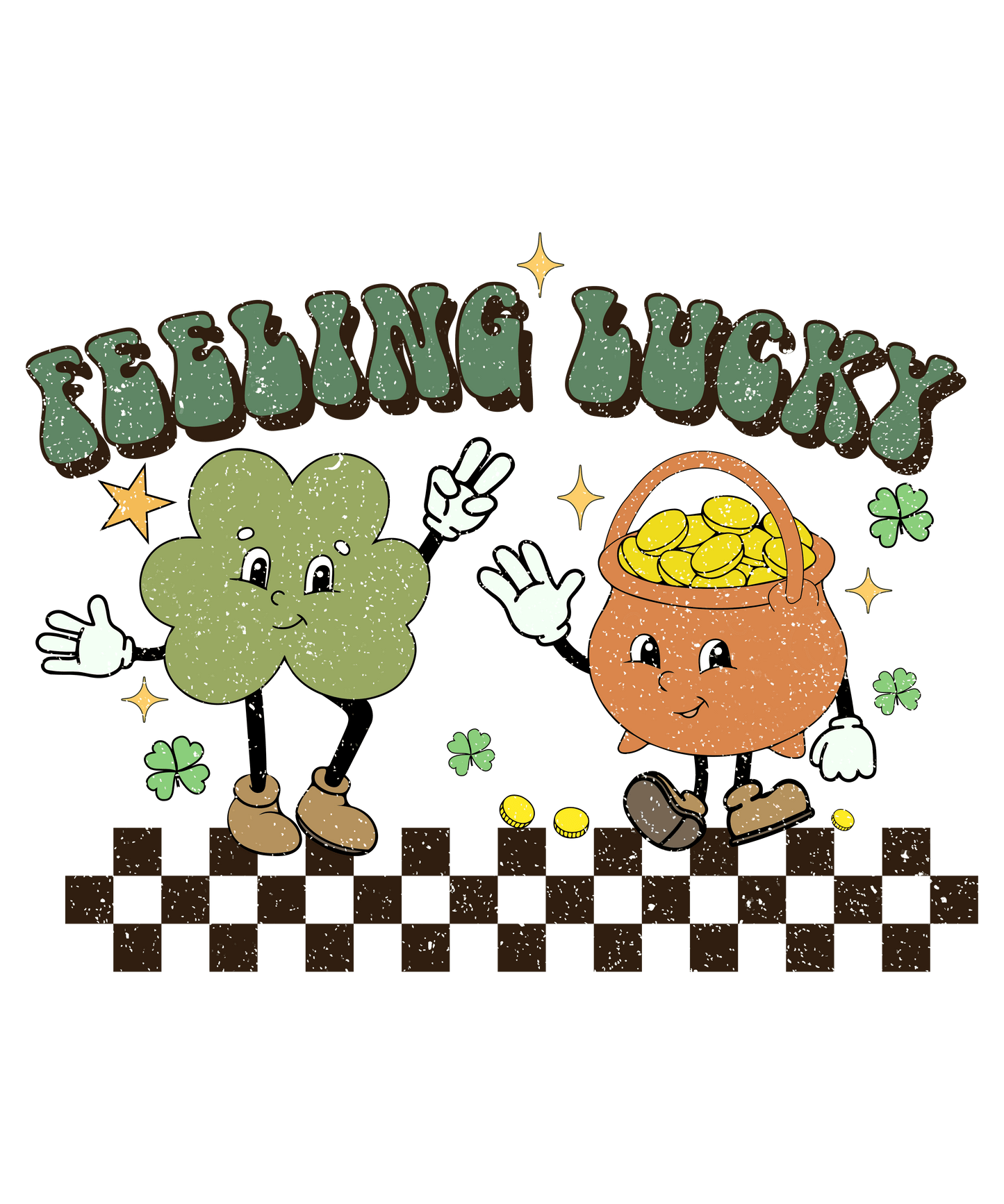 Feeling Lucky St. Patty's Day Design - DTF Ready To Press