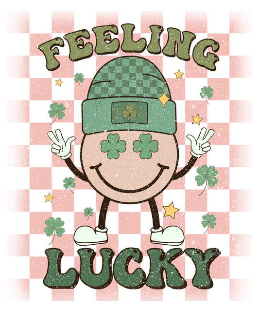 Feeling Lucky St.Patrick鈥檚 Smiley Design - DTF Ready To Press