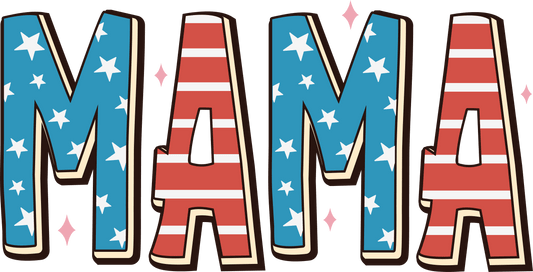 Patriotic Mama Design - DTF Ready To Press