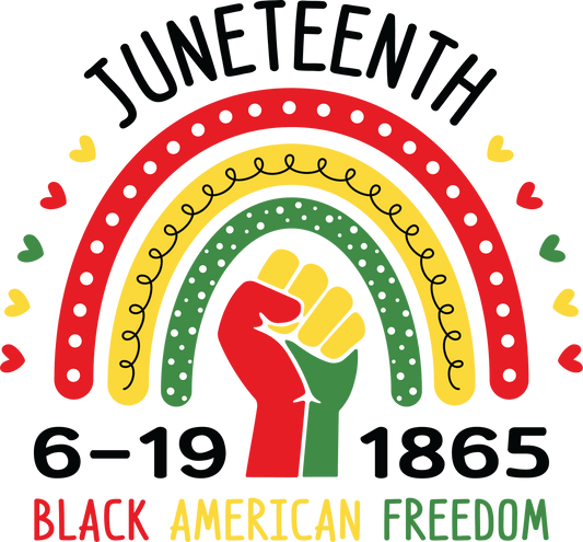 Juneteenth Black American Freedom Design - DTF Ready To Press