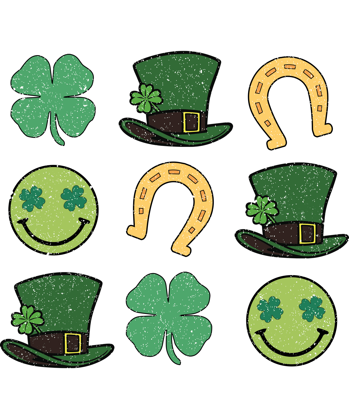 Lucky Horseshoe Saint Patrick's Day Design - DTF Ready To Press