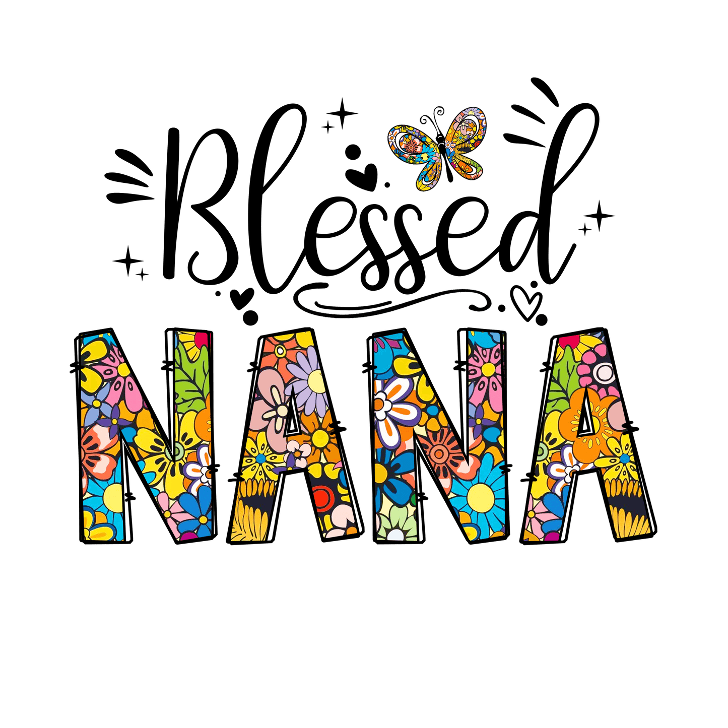 Blessed Nana Design - DTF Ready To Press
