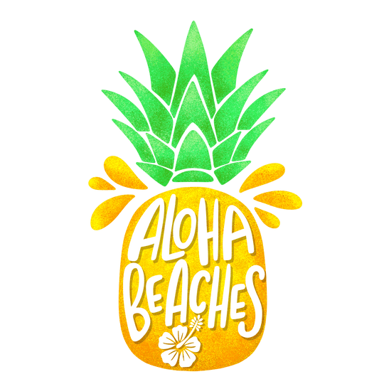 Aloha Beaches Design - DTF Ready To Press