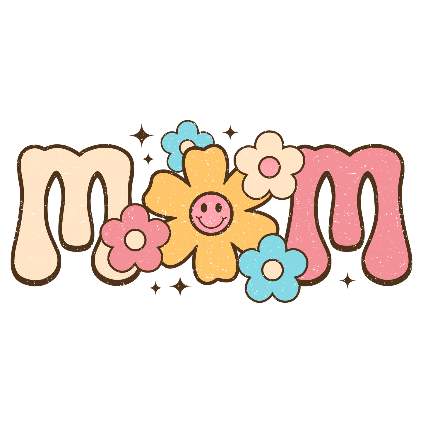 Retro Mother's Day Design - DTF Ready To Press