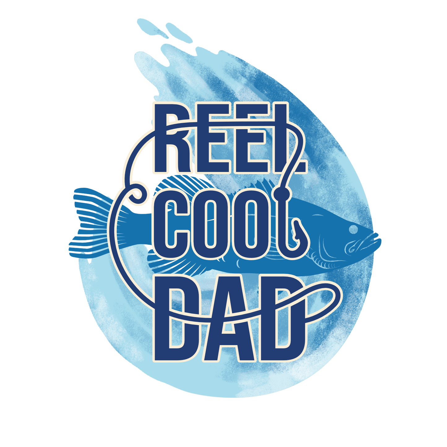 Reel Cool Dad Design - DTF Ready To Press