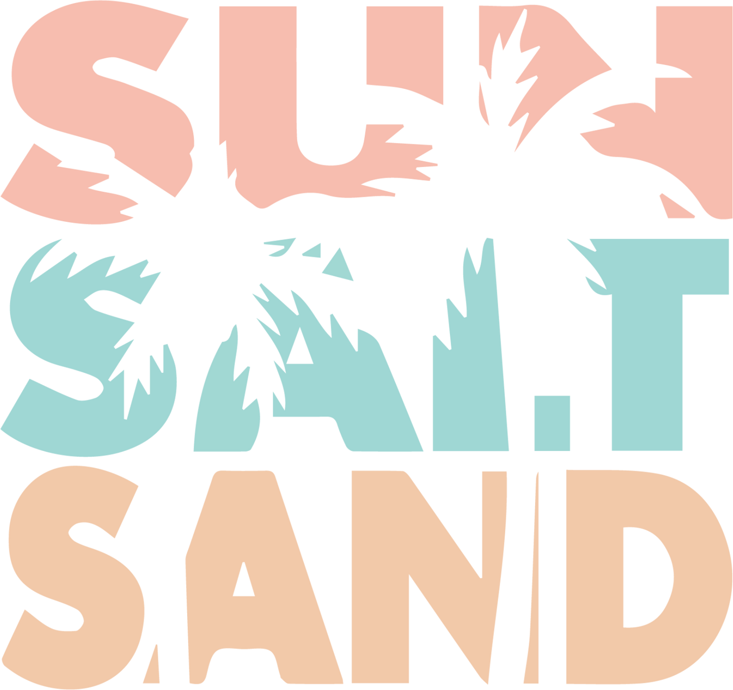 Sun Salt Sand Design - DTF Ready To Press