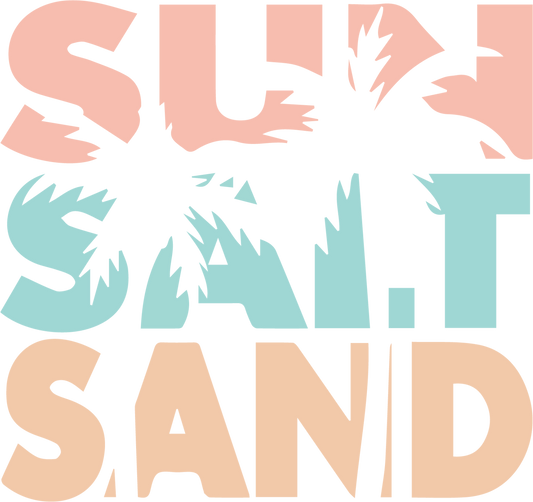 Sun Salt Sand Design - DTF Ready To Press