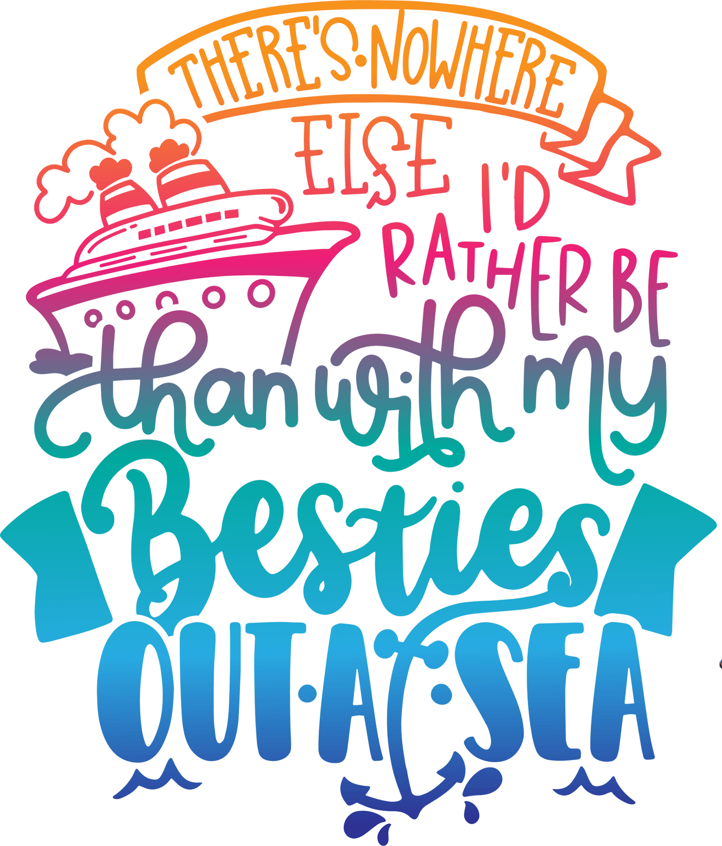 Besties Trip Design - DTF Ready To Press