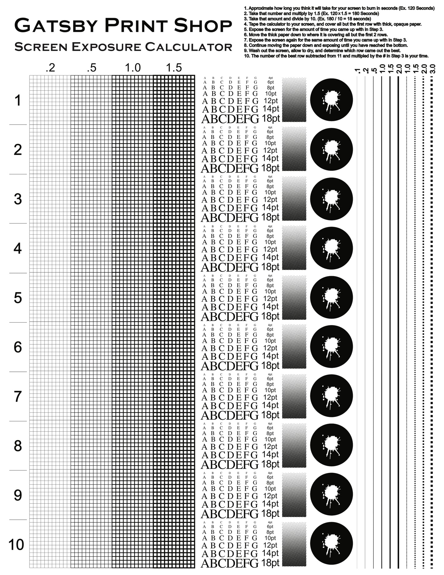 Screen Exposure Calculator